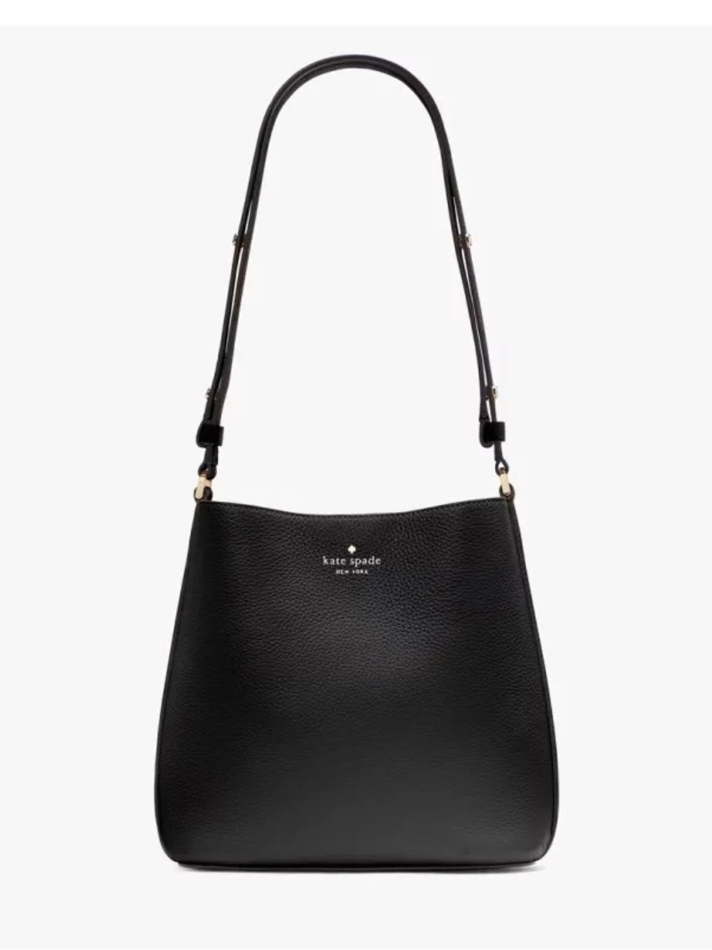 kate spade Black Pebbled Leather Shoulder Tote